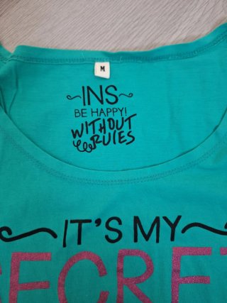 Camiseta INS M Estampado Divertido