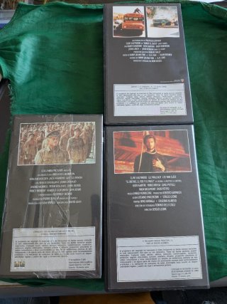 Lote VHS: Harry el Sucio y El Bueno, Feo y Malo
