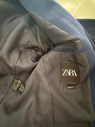 Traje de hombre Zara azul Talla 36