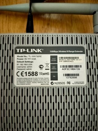 Amplificador WiFi TP-Link TL-WA730RE