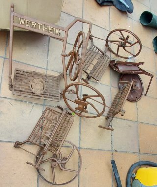 Estructuras máquinas de coser antiguas