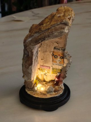 Diorama Fallout Post-Apocalittico Artigianale