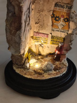 Diorama Fallout Post-Apocalittico Artigianale