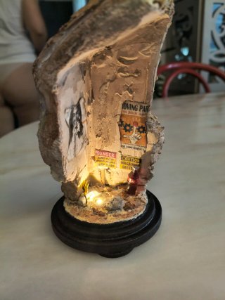 Diorama Fallout Post-Apocalittico Artigianale