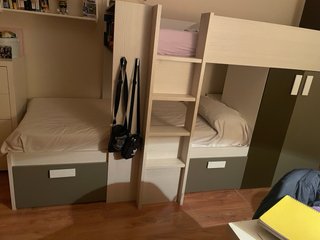 Cama tren con 2 camas y almacenaje