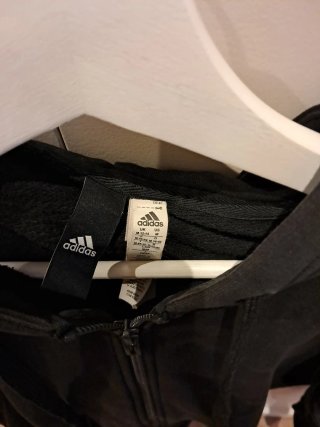 Sudadera Adidas Negra con Cremallera