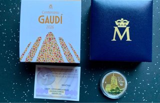 Moneda 10€ Gaudí 2026 Centenario Sagrada Familia
