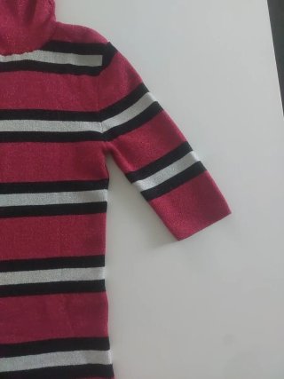 Maglione collo alto Motivi righe