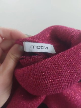 Maglione collo alto Motivi righe