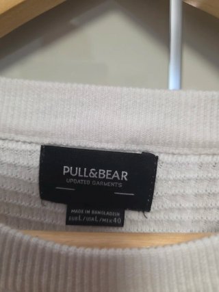 Jersey fino Pull&Bear blanco talla L