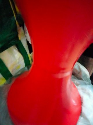 Taburete Diábolo Vintage Rojo Plástico