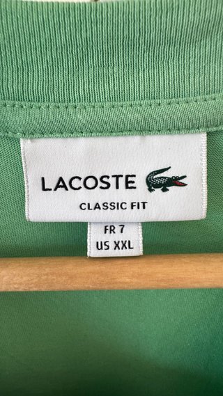 Camiseta Lacoste Verde Talla 2XL
