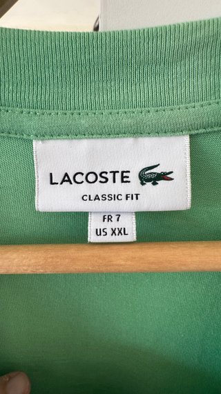 Camiseta Lacoste Verde Talla 2XL