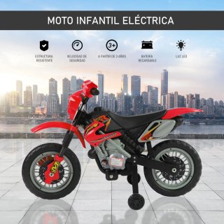 Moto Eléctrica Infantil Roja