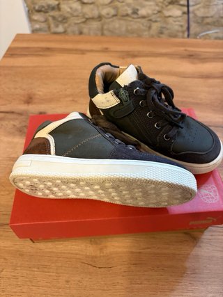 Scarpe bimbo alte marroni marca Friboo