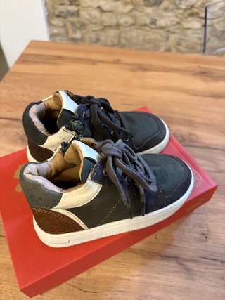 Scarpe bimbo alte marroni marca Friboo