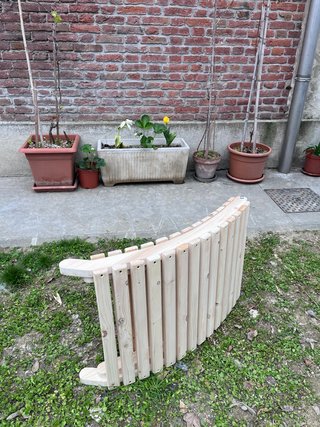 Lettino prendisole in legno