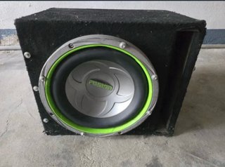 Subwoofer Fusion 12 Plata y Verde