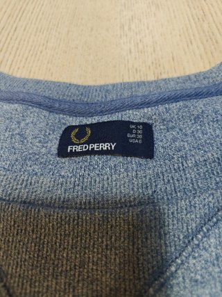 Jersey Fred Perry Azul para mujer - Talla M