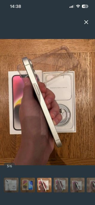 iPhone 14 128GB Plata , batería de salud 81%.