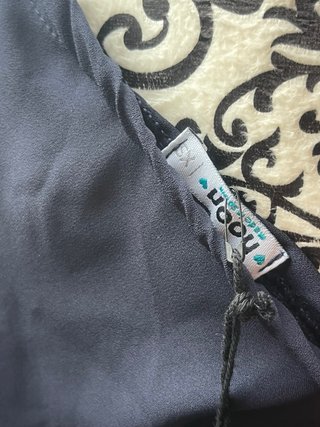 Top asimétrico Noon azul marino Talla XS