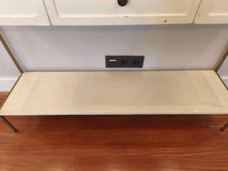 Mesa consola recibidor metal y madera