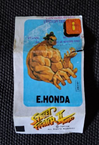 Pegatina Vintage E. Honda Street Fighter II