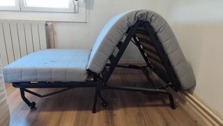 Sillón cama Ikea gris tela