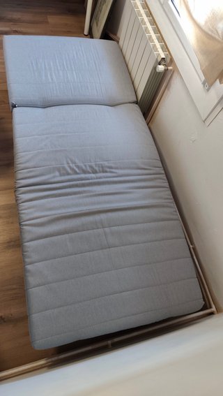 Sillón cama Ikea gris tela