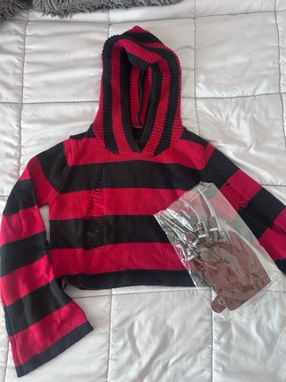 Jersey rayas rojas y negras
