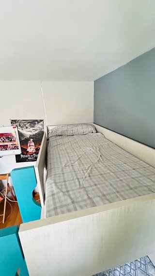 Cama tren juvenil con escritorio