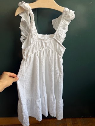 Vestido blanco Zara niña T7