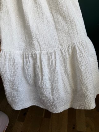Vestido blanco Zara niña T7