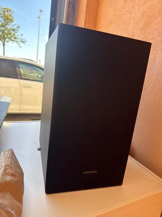 Barra de Sonido Samsung Negra con subwoofer