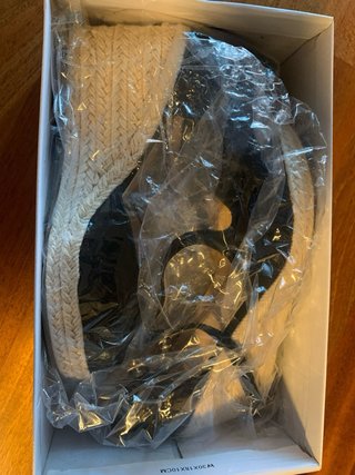 Zapatos cuña negros talla 37