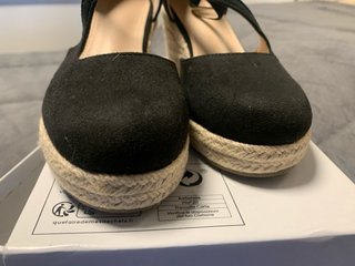 Zapatos cuña negros talla 37