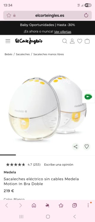 Sacaleches eléctricos Medela 2 unidades