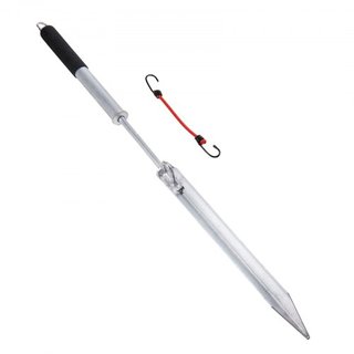 Polo de Anclaje de Arena, Ancla Deslizante de Acero Carbono Galvanizado de 36" para Playa, Ancla de Punta de Playa Auto-Martillo para Pequeño Barco, Jetski, Pontón, Kayak, con Bolsa de Almacenamie...