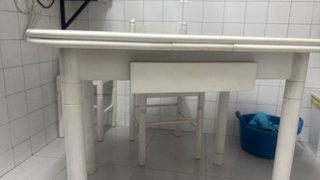 Mesa extensible blanca