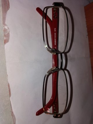 Gafas Dolce & Gabbana D&G 50 Oro/Rojo