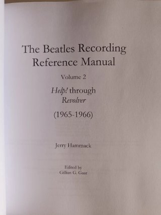 The Beatles Recording Reference Manual Volume 2