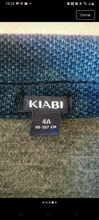 Chaqueta niño azul . imitación vaquero. Talla 4
