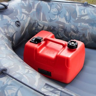 Tanque de Combustible para Barco, Tanque de Transferencia Marítimo de 3.17 Galones/12 L, Tanque de Transferencia con Manguera de 9.8 pies, Medidor para Motor Fuera de Borda, Yate, Barco de Pesca, ...