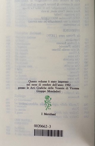 D'ANNUNZIO Versi amore gloria vol 1 - VOLUME NUDO