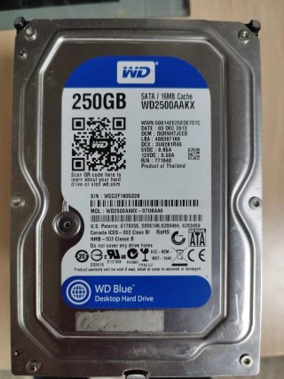 Disco Duro WD 250GB SATA WD2500AAKX