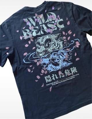 T-shirt japonesa Wild Beast