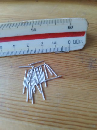 31 Palillos pendientes plata ley