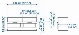 Mueble TV IKEA BRIMNES Blanco