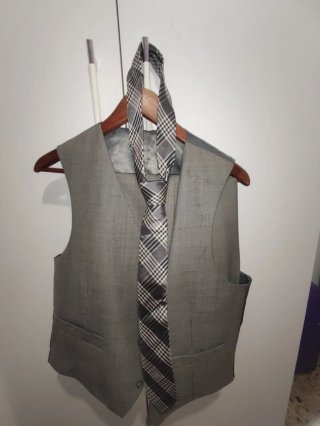 Traje de 3 piezas para hombre con corbata regalo