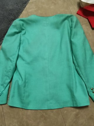 Casaco elegante verde água